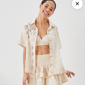 AE American Eagle Oversized Resort Boyfriend Shirt